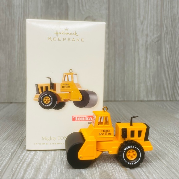Tonka hallmark 2008 Mighty Roller steam roller tractor truck Christmas ornament - Picture 1 of 8